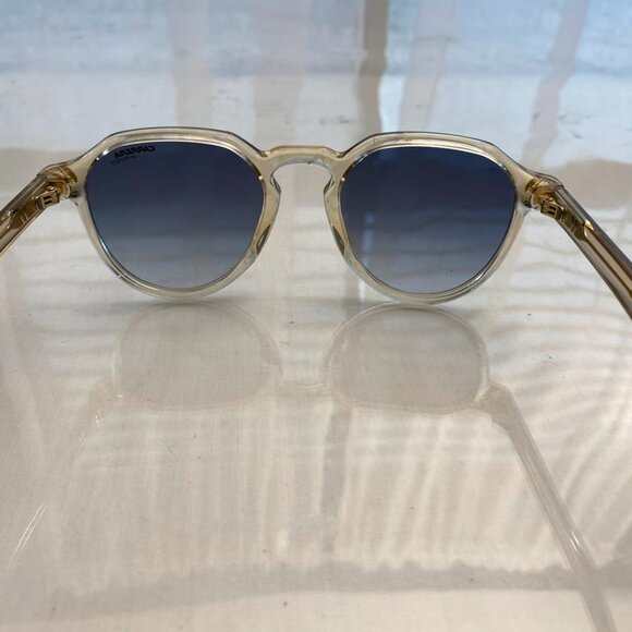 Carrera 314/S Round Sunglasses Clear Frame Blue Gradient Lens main image 11